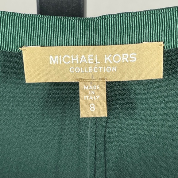 NEW Michael Kore Collection Pants Womens 8 green fit flare designer trouser - Picture 4 of 10